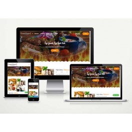 Cafe - Restaurant Web Sitesi Paketi Cooking