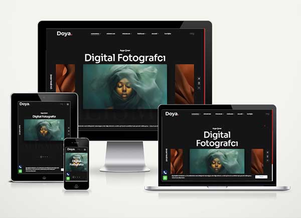 Dijital Fotoğrafçı Web Sitesi Paketi Doya